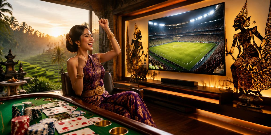Model kasino Vietnam memainkan kartu dengan ekspresi percaya diri di meja kasino premium
